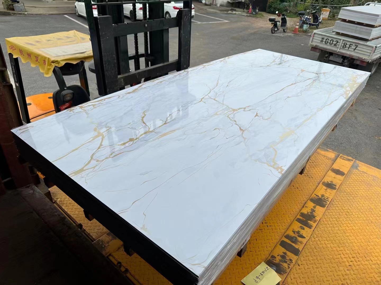 hoja de m&aacute;rmol de pvc